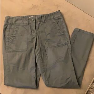 Loft relaxed skinny gray pants